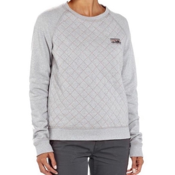 Patagonia Tops - Patagonia sweatshirt gray Reclaimed Cotton Quilted
